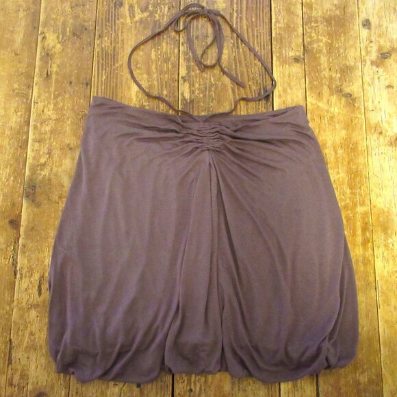 Vintage Miss Sixty Top Womens Large Brown Modal Relaxed Fit Halter Straps Soft - Picture 1 of 8